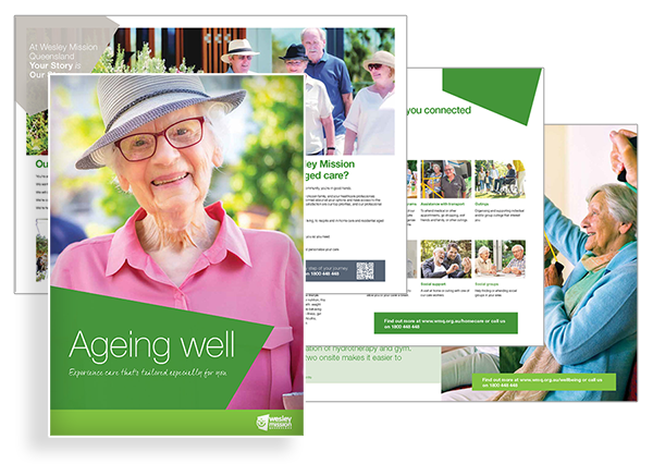 Ageing Well Brochure Cover - Retirement Living and Aged Care Services in Brisbane
