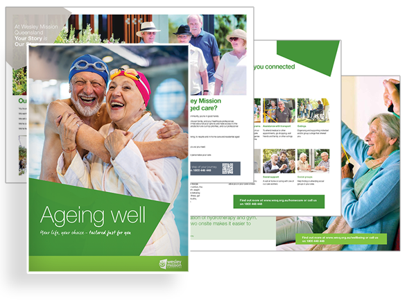 Ageing Well Brochure Cover - Retirement Living and Aged Care Services in Brisbane