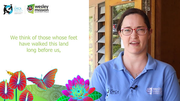 The ORCA Project - Acknowledgement of Country video frame Video frame of Acknowledgement of Country video by NDIS SLES The ORCA Project