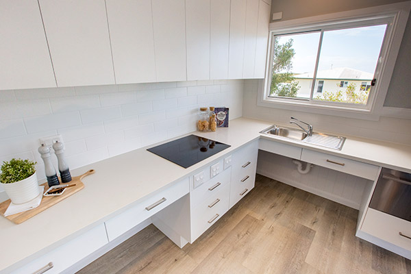 Kitchen at our Specialist Disability Accommodation in Hope Island, Gold Coast