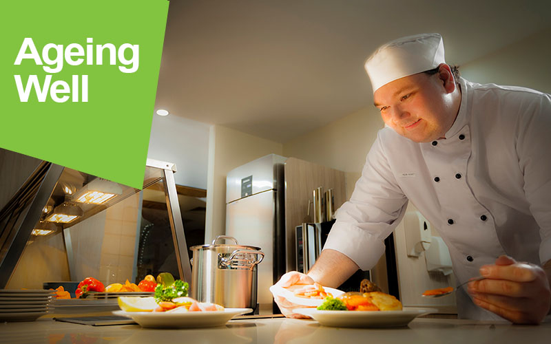 Food and dining by our aged care head chef Russell