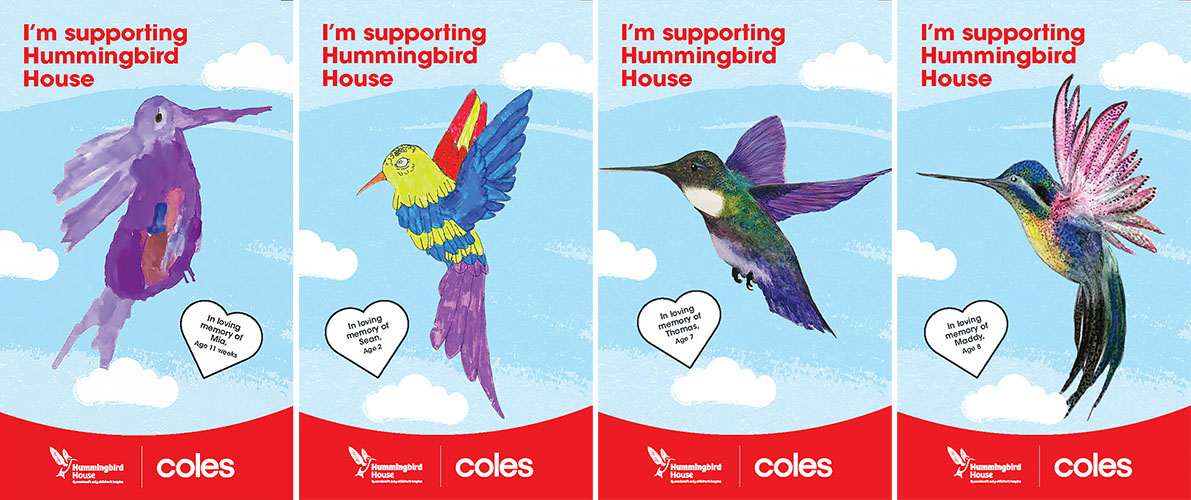 Donation cards for Coles-Hummingbird House Appeal 2023