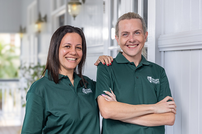 Home Care Brisbane - WMQ staff smiling to the camera