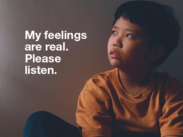 Listen, just listen, a mental health campaign for young children and teens Listen, just listen, a mental health campaign for young children and teens