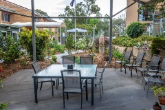 Jacobs Court covered outdoor area