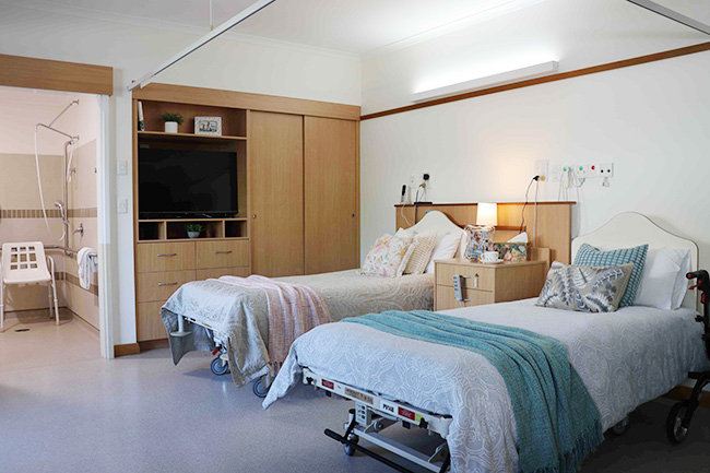 View of a ensuite doble room at Parkview Residential Aged Care Community in Brisbane North
