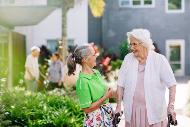 Residential aged care residents can enjoy weekly shopping trips with a team member