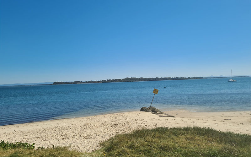 Beach view! Hyland House aged care respite on a trip to Bribie Island