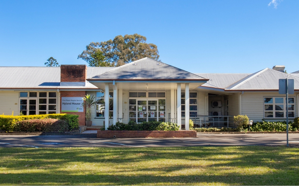 Exterior of Hyland House Wellbeing Centre in Petrie