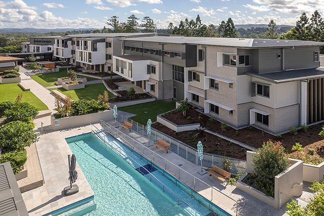 Rosemount Retirement Village aerial shot