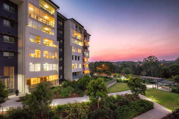 Sunset at Wheller On The Park, retirement village in Chermside Sunset at Wheller On The Park, retirement village in Chermside