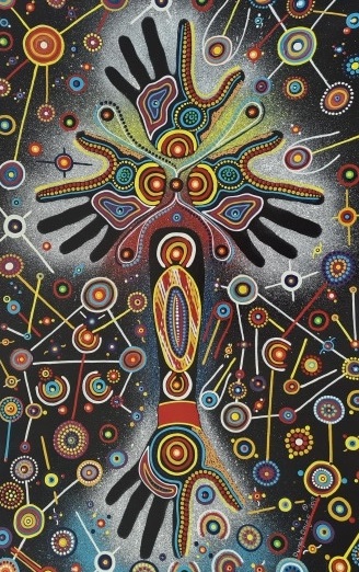 Indigenous artwork from Arts from The Margins gallery