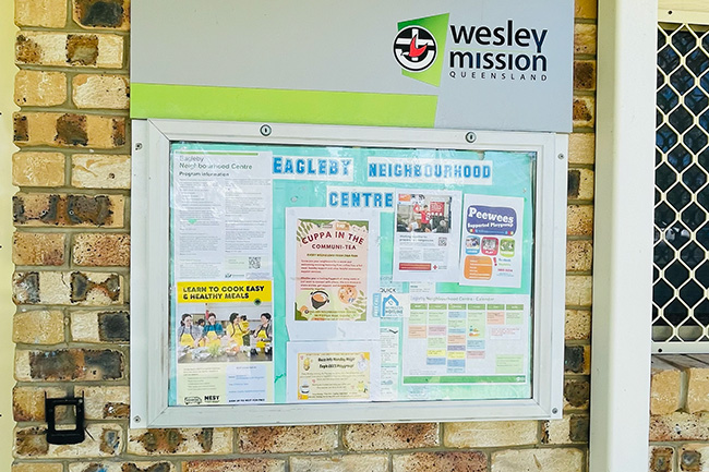 Activity board at Eagleby Neighbourhood Centre
