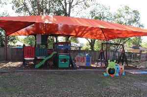 Shaded playground