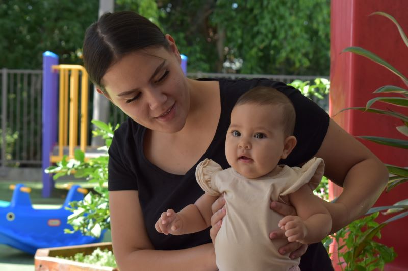 Mother with baby Mother holding young baby
