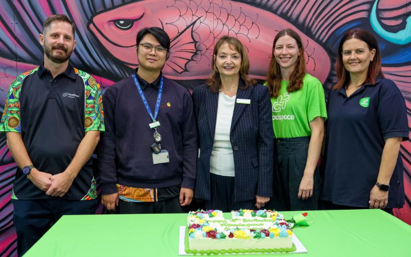 Jude Emmer and headspace Capalaba team
