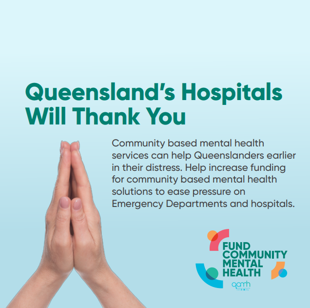 QAMH ‘Fund Community Mental Health’ artwork